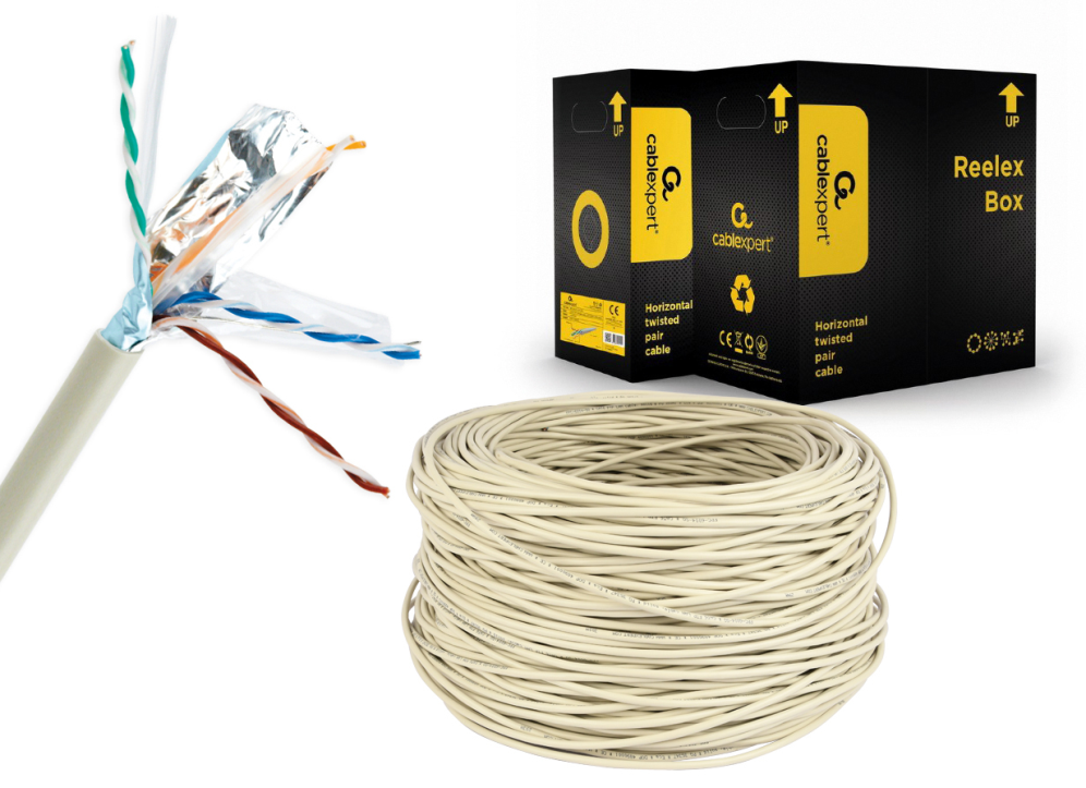 Gembird 305m Cat6 FTP cable de red Gris F/UTP (FTP)