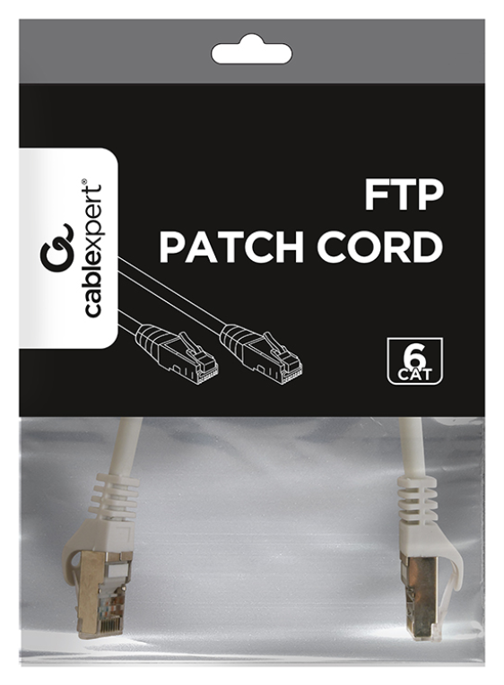Gembird PP6-0.25M/W cable de red Blanco 0,25 m Cat6 F/UTP (FTP)