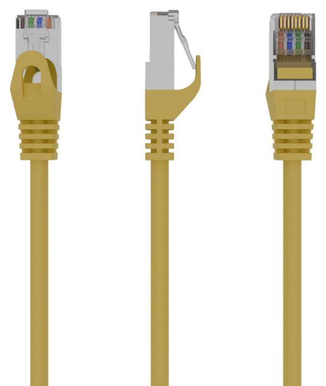 Gembird PP6-0.25M/Y cable de red Amarillo 0,25 m Cat6 F/UTP (FTP)