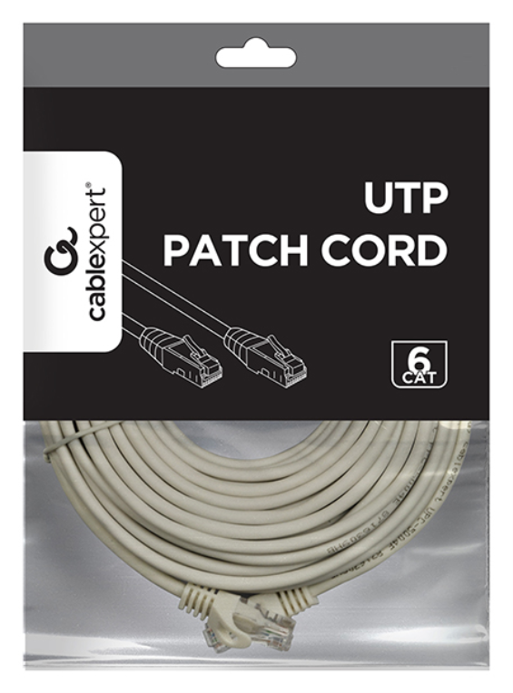 Gembird PP6U-15M cable de red Gris Cat6 U/UTP (UTP)