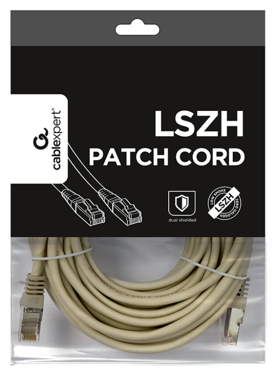 Gembird PP6A-LSZHCU-10M cable de red Gris Cat6a S/FTP (S-STP)