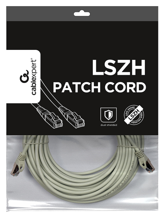 Gembird PP6A-LSZHCU-20M cable de red Gris Cat6a S/FTP (S-STP)