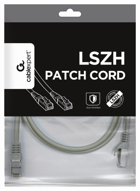 Gembird PP6A-LSZHCU-1M cable de red Gris Cat6a S/FTP (S-STP)