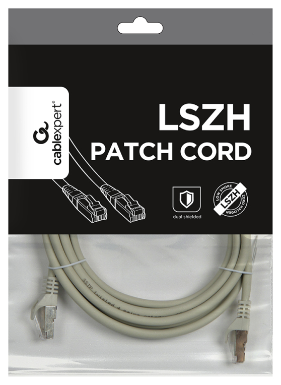 Gembird PP6A-LSZHCU-3M cable de red Gris Cat6 S/FTP (S-STP)