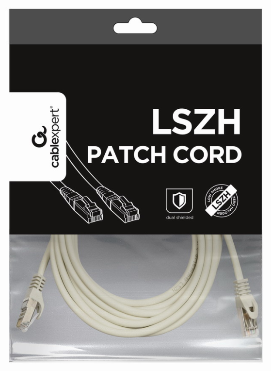 Gembird PP6A-LSZHCU-W-5M cable de red Blanco Cat6a S/FTP (S-STP)