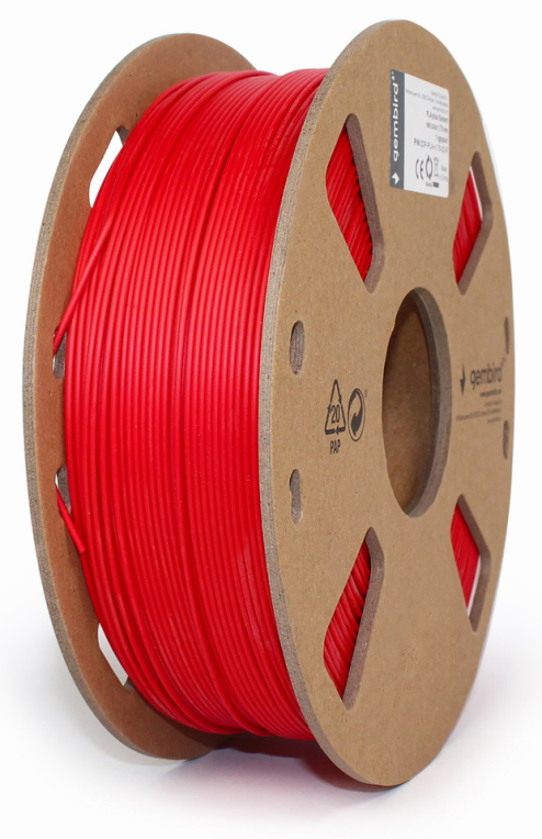 Gembird 3DP-PLA1.75-01-R material de impresión 3d Ácido poliláctico (PLA) Rojo 1,4 kg