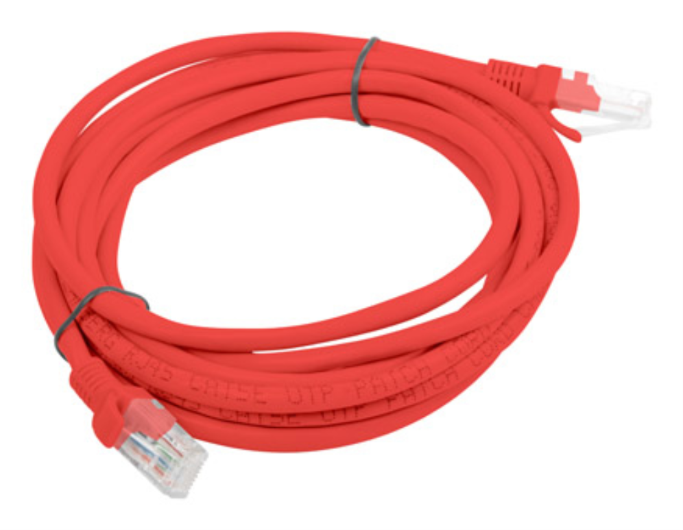 Lanberg PCU5-10CC-0300-R cable de red Rojo 3 m Cat5e U/UTP (UTP)