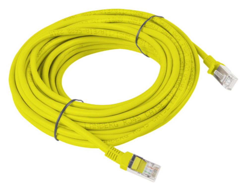 Lanberg PCU6-10CC-1000-Y cable de red Amarillo 10 m Cat6 U/UTP (UTP)