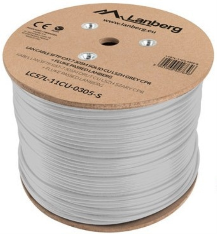 Lanberg LCS7L-11CU-0305-S cable de red Blanco 305 m Cat7 S/FTP (S-STP)