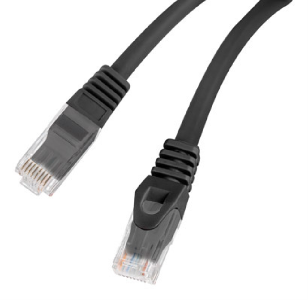 Lanberg PCU6-10CU-0500-BK cable de red Negro 5 m Cat6 U/UTP (UTP)
