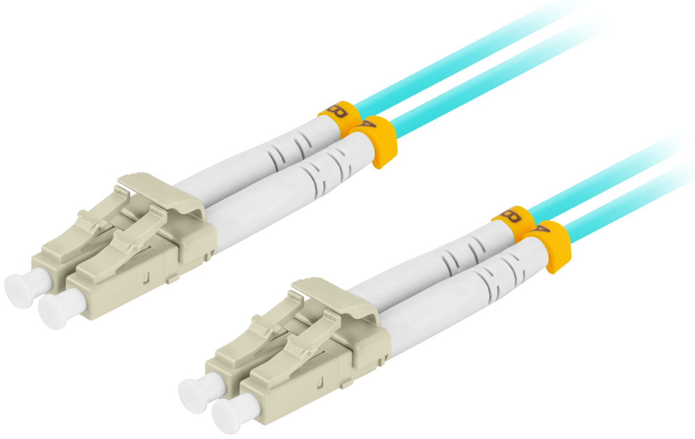 Lanberg FO-LULU-MD31-0050-TQ Cable de fibra óptica e InfiniBand 5 m LC Color aguamarina