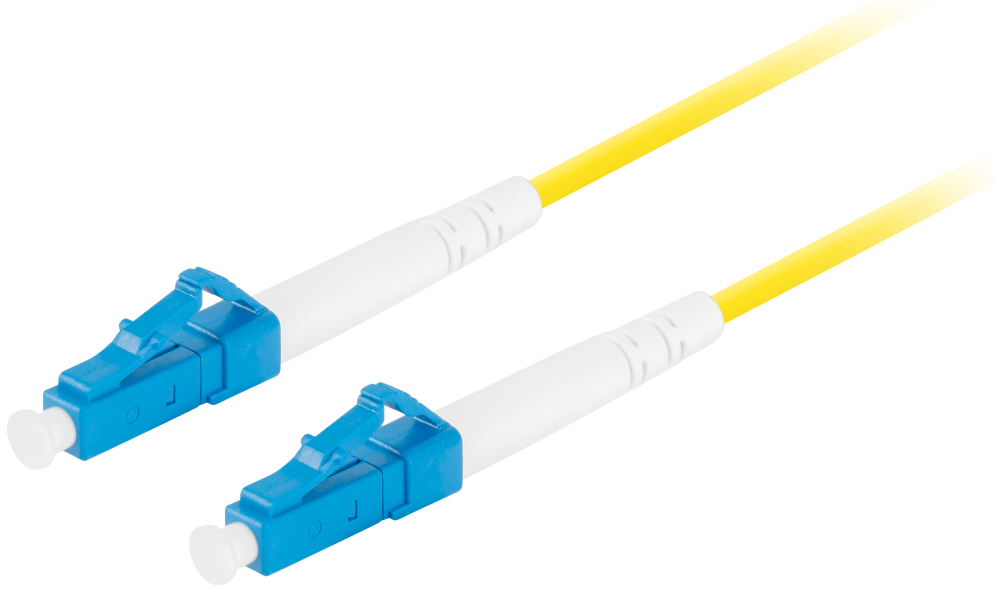 Lanberg FO-LULU-SS11-0010-YE Cable de fibra óptica e InfiniBand 1 m LC Amarillo
