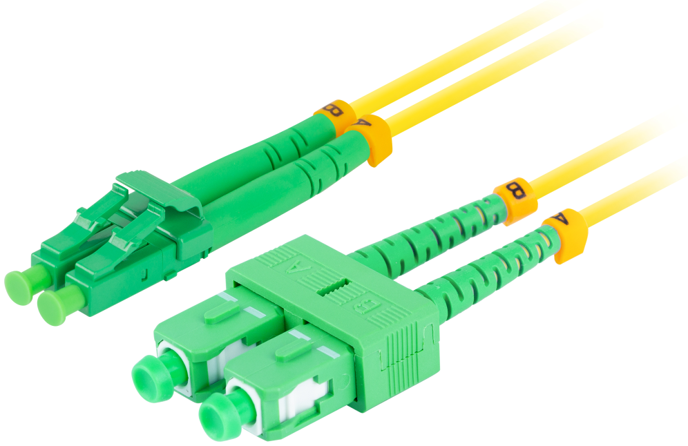 Lanberg FO-SALA-SD11-0020-YE Cable de fibra óptica e InfiniBand 2 m SC LC Amarillo