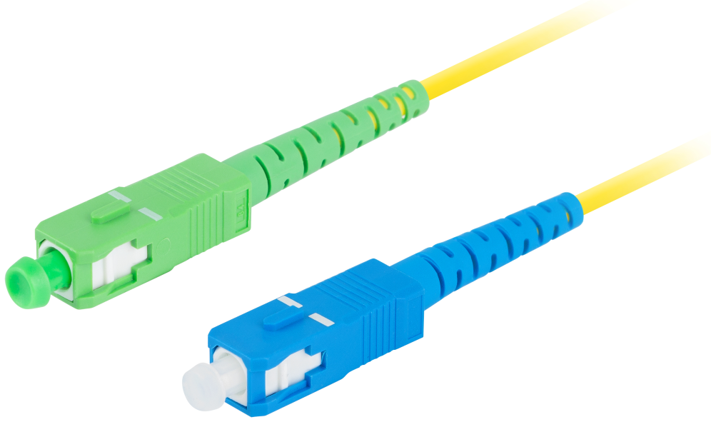 Lanberg FO-SASU-SS21-0010-YE Cable de fibra óptica e InfiniBand 1 m SC Amarillo