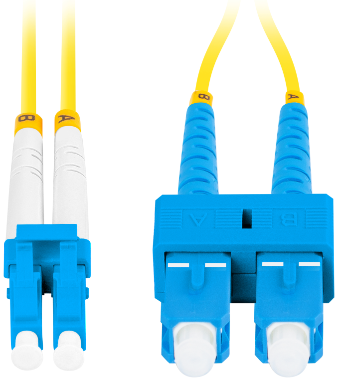 Lanberg FO-SULU-SD11-0010-YE Cable de fibra óptica e InfiniBand 1 m SC LC Amarillo