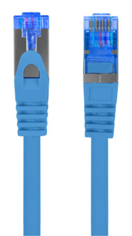 Lanberg PCF6A-10CC cable de red Azul 0,25 m Cat6a S/FTP (S-STP)