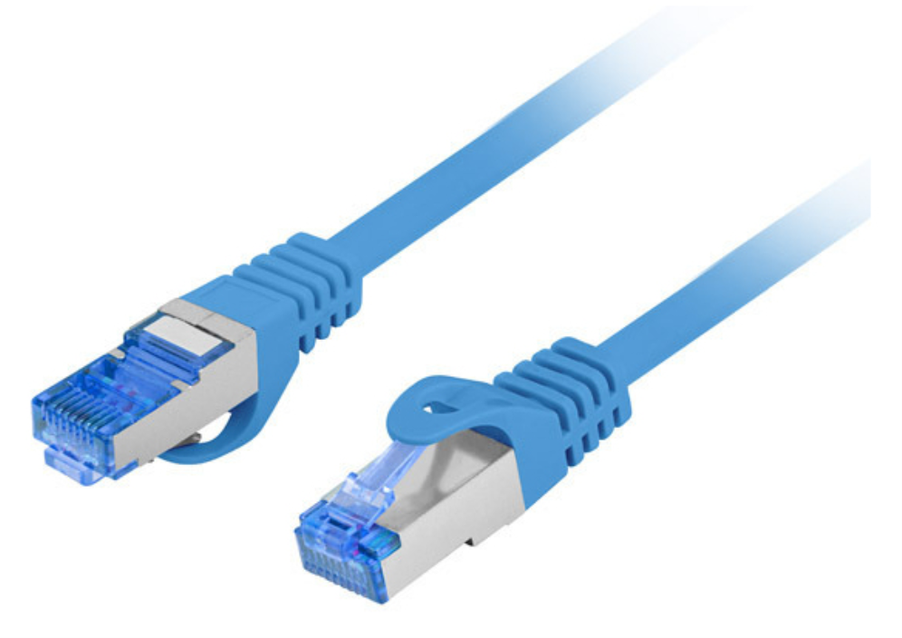 Lanberg PCF6A-10CC cable de red Azul 0,25 m Cat6a S/FTP (S-STP)