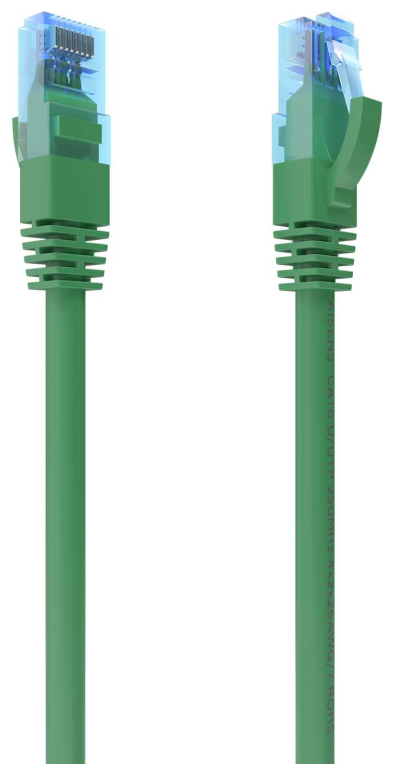 AISENS Cable De Red Latiguillo RJ45 Cat.6 UTP AWG26 CCA, Verde, 3.0 m