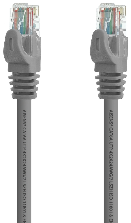 AISENS A145-0325 cable de red Gris 0,5 m Cat6a U/UTP (UTP)
