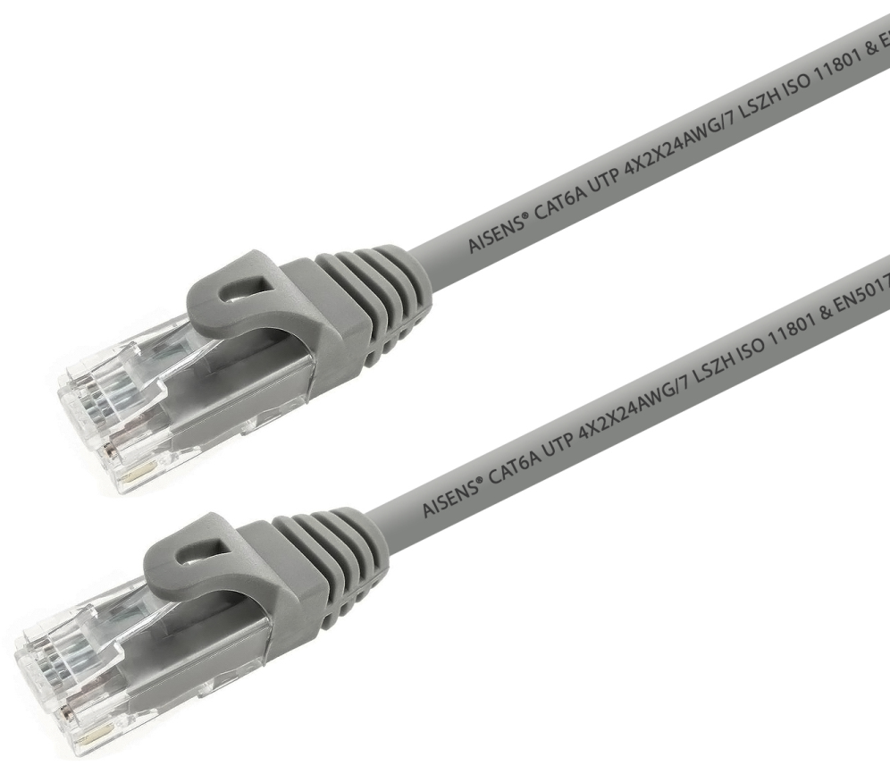 AISENS A145-0325 cable de red Gris 0,5 m Cat6a U/UTP (UTP)