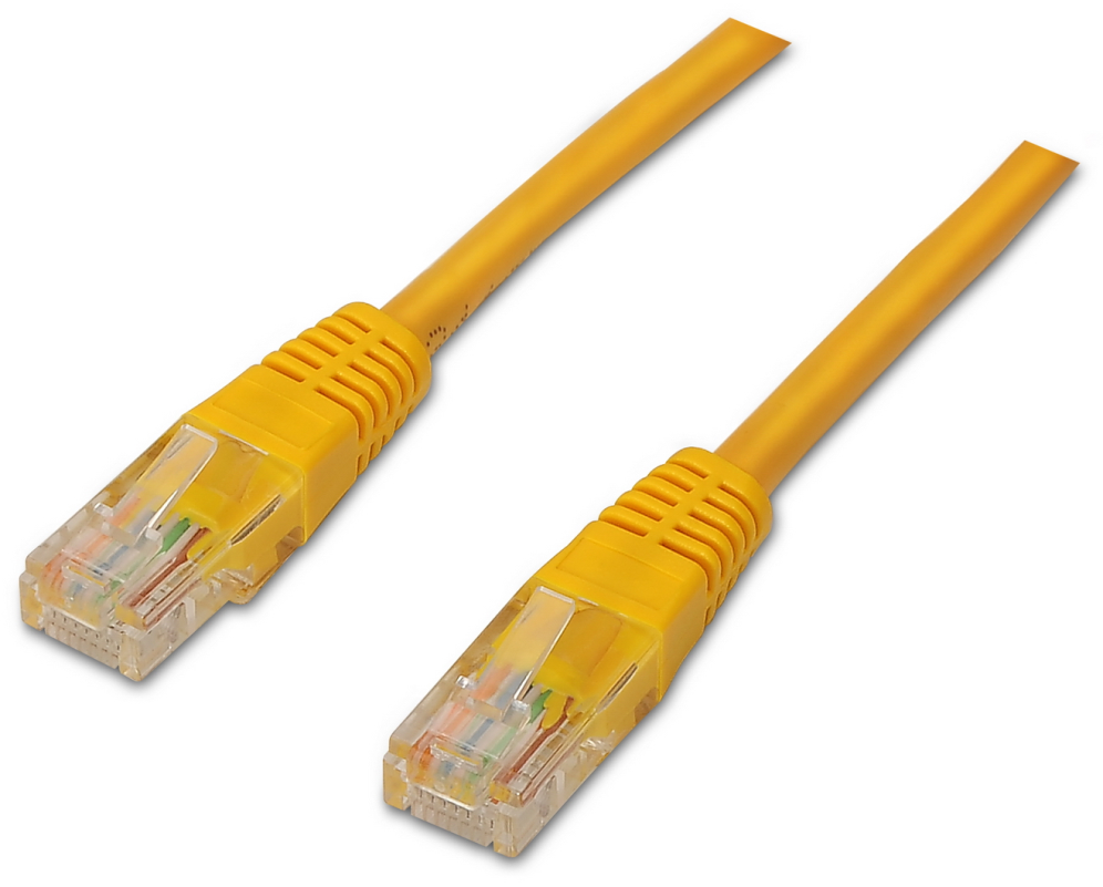 AISENS A135-0253 cable de red Amarillo 0,5 m Cat6 U/UTP (UTP)