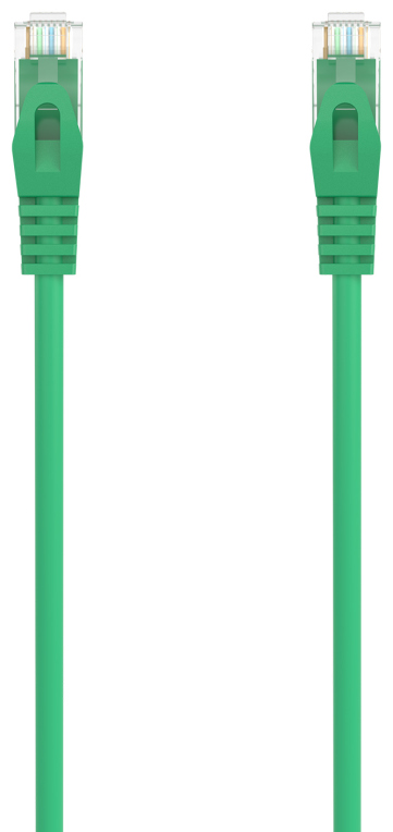 AISENS Cable de Red Latiguillo RJ45 LSZH Cat.6A 500 Mhz UTP AWG24, Verde, 0.5M