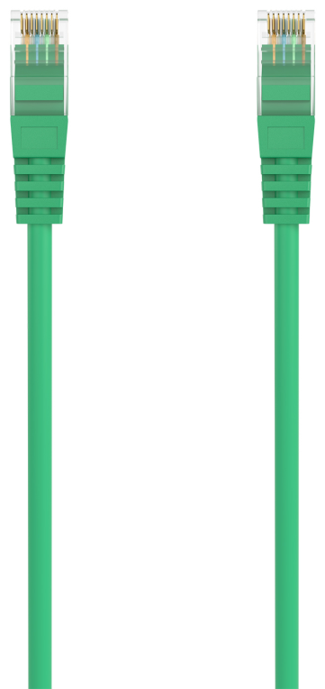 AISENS Cable de Red Latiguillo RJ45 LSZH Cat.6A 500 Mhz UTP AWG24, Verde, 1.0M