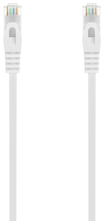 AISENS Cable de Red Latiguillo RJ45 LSZH Cat.6A 500 Mhz UTP AWG24, Blanco, 25CM