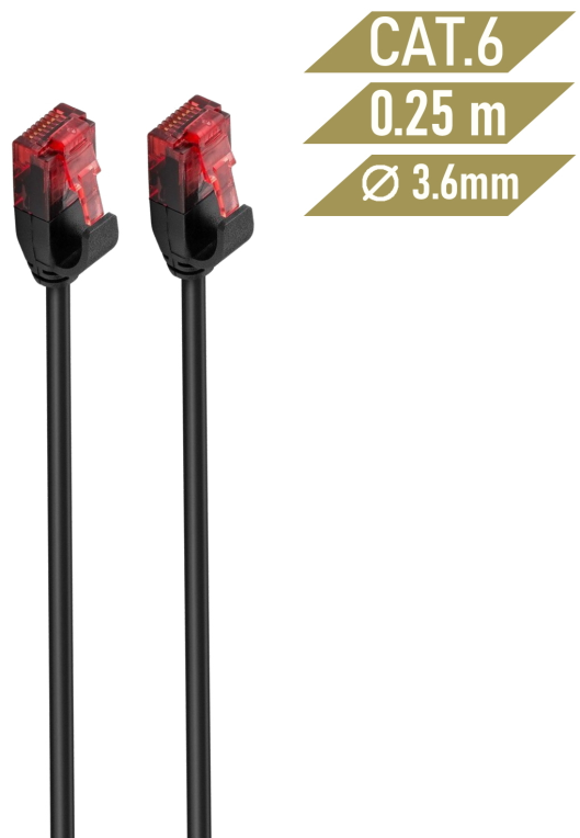 Ewent IM1046 cable de red Negro 2 m Cat6 U/UTP (UTP)