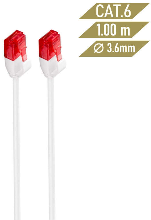 Ewent IM1037 cable de red Blanco 1 m Cat6 U/UTP (UTP)