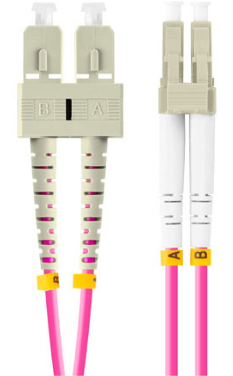 Lanberg FO-LUSU-MD41-0010-VT Cable de fibra óptica e InfiniBand 1 m LC SC LC/SC Violeta