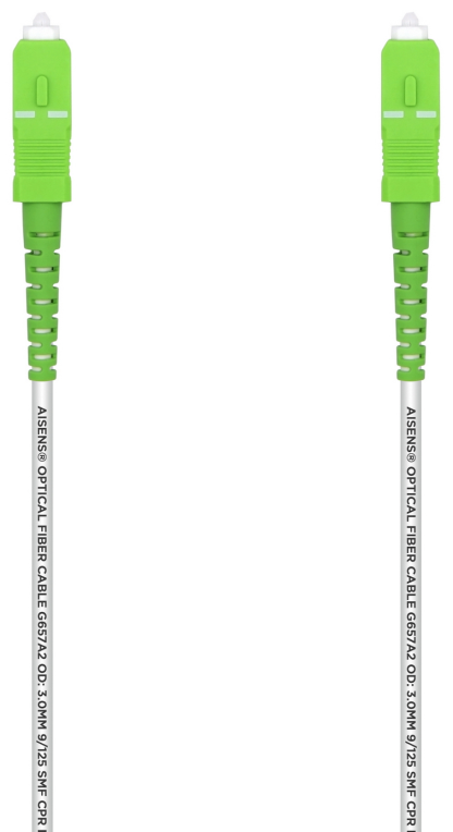 AISENS A152-0499 Cable de fibra óptica e InfiniBand 15 m SC Blanco