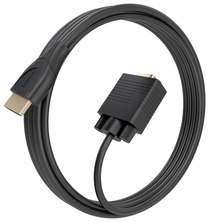 AISENS Cable Conversor HDMI a SVGA, HDMI A/M-SVGA/M, Negro, 2.0m