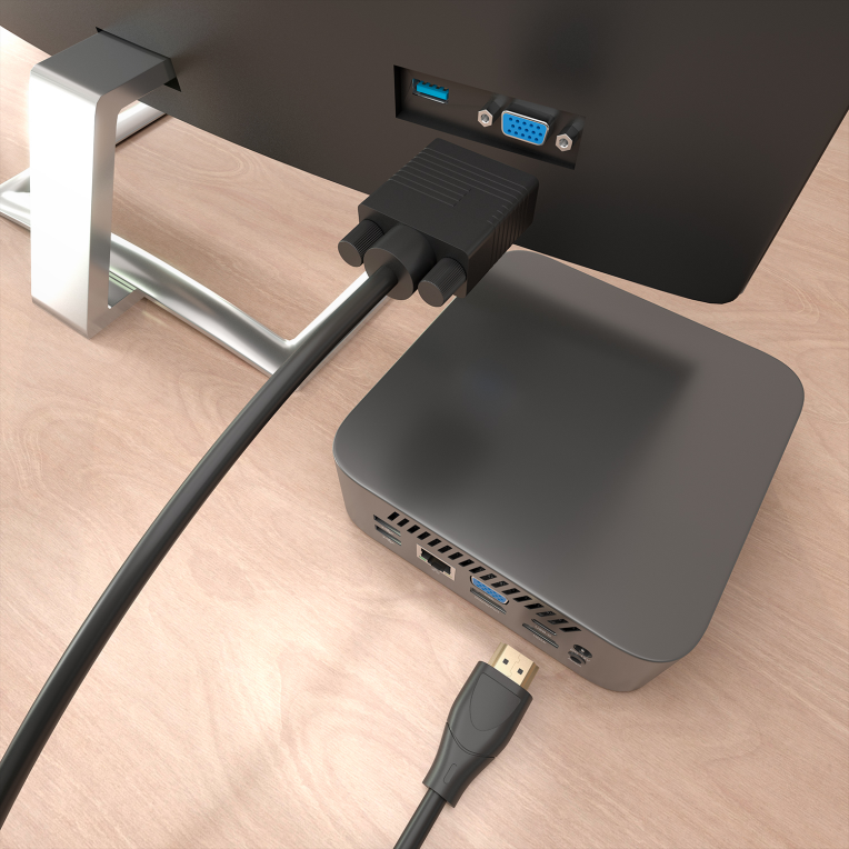AISENS Cable Conversor HDMI a SVGA, HDMI A/M-SVGA/M, Negro, 2.0m