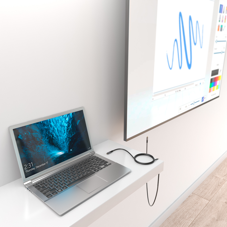 AISENS Cable USB 3.2 Gen2x2 Aluminio 20Gbps 8K@30Hz 5A 100W E-Mark, Tipo USB-C/M-USB-C/M, Negro, 3.0m