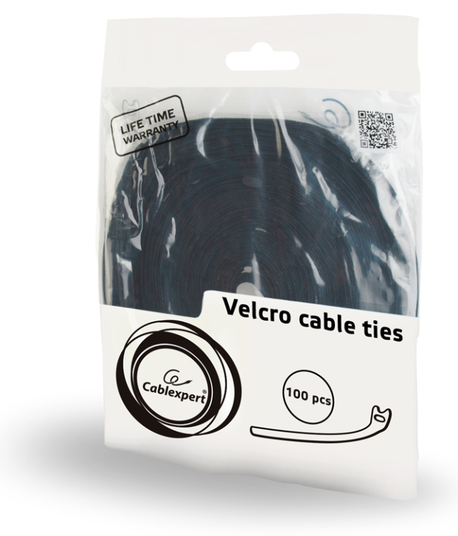 Gembird VT-210X12 presilla Negro 100 pieza(s)