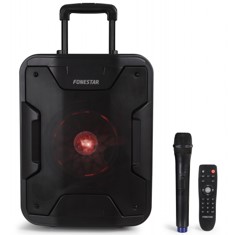ALTAVOZ PORTATIL FONESTAR CALIFORNIA 200W / JACK / AUXILIAR / FUNCION KARAOKE / BLUETOOTH / USB / MP3 / RADIO FM / MICROFONO