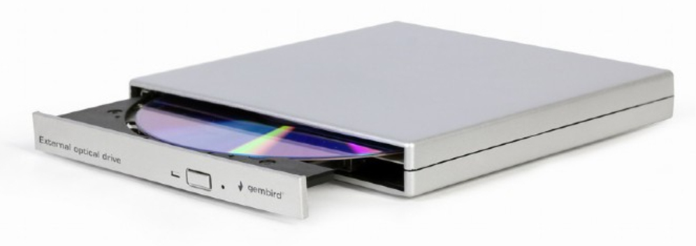 Gembird DVD-USB-021-SV unidad de disco óptico DVD±RW Plata