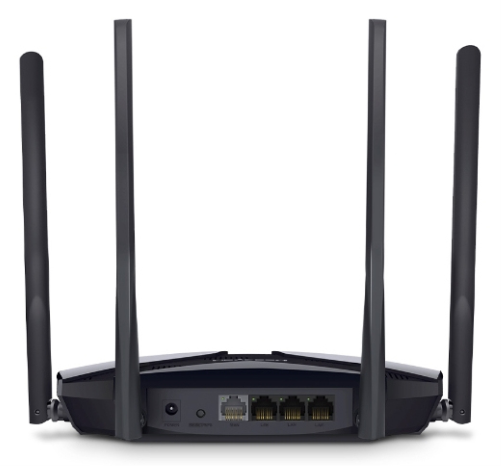 Mercusys MR80X router inalámbrico Gigabit Ethernet Doble banda (2,4 GHz / 5 GHz) Negro