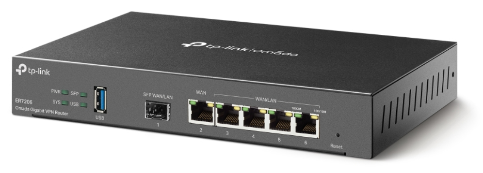 TP-Link Omada ER7206 router Gigabit Ethernet Negro
