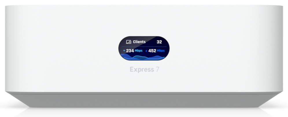 Ubiquiti UniFi Express 7 pasarel y controlador 10, 100, 1000, 2500, 10000 Mbit/s