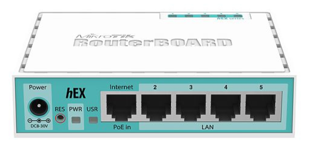 Mikrotik RB750GR3 router Gigabit Ethernet Turquesa, Blanco
