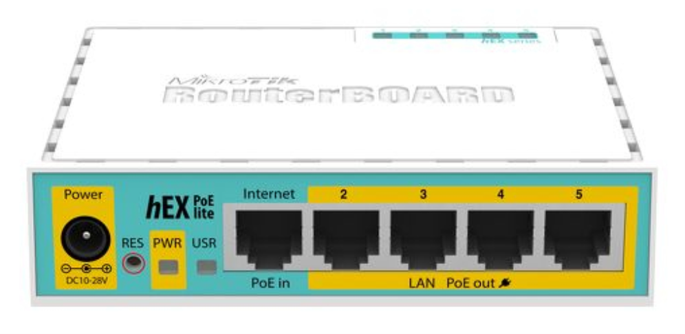Mikrotik hEX PoE lite router Ethernet rápido Blanco