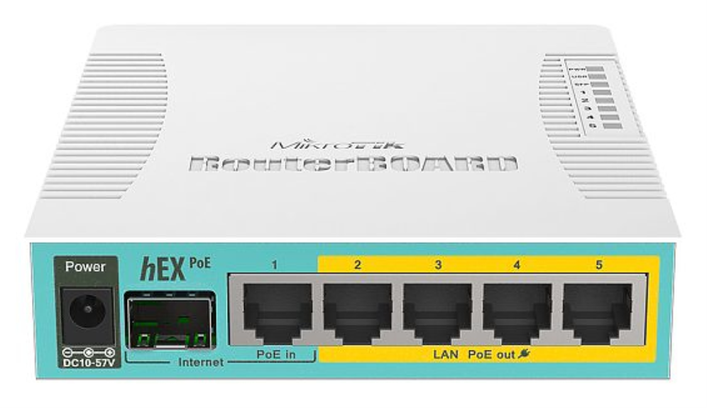 Mikrotik hEX PoE router Blanco