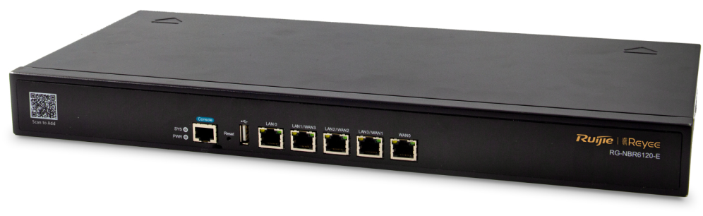Ruijie Networks RG-NBR6120-E router Gigabit Ethernet Negro