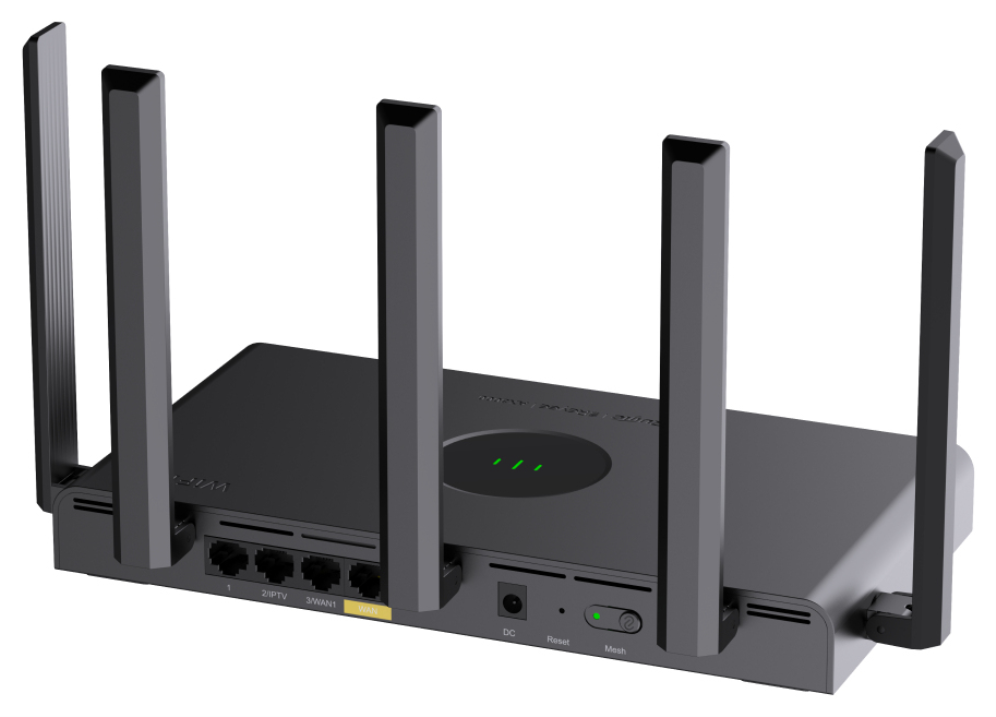 Ruijie Networks RG-EW3000GX PRO router inalámbrico Gigabit Ethernet Doble banda (2,4 GHz / 5 GHz) Negro