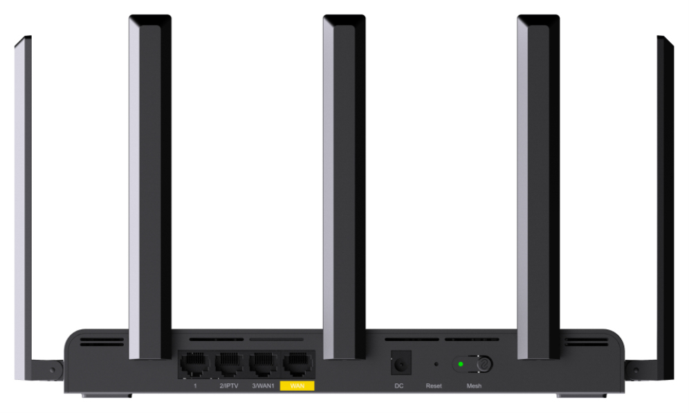 Ruijie Networks RG-EW3000GX PRO router inalámbrico Gigabit Ethernet Doble banda (2,4 GHz / 5 GHz) Negro