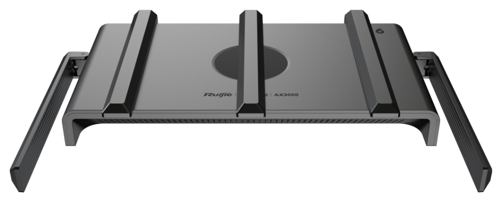 Ruijie Networks RG-EW3000GX PRO router inalámbrico Gigabit Ethernet Doble banda (2,4 GHz / 5 GHz) Negro