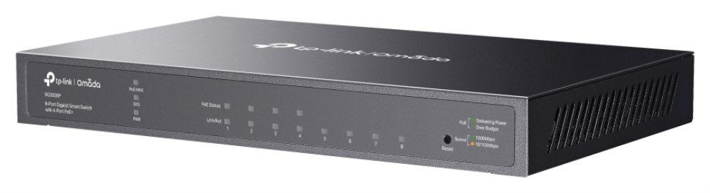 TP-Link Omada TL-SG2008P Gestionado L2/L2+ Gigabit Ethernet (10/100/1000) Energía sobre Ethernet (PoE) Negro