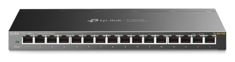 TP-Link TL-SG116E No administrado L2 Gigabit Ethernet (10/100/1000) Negro